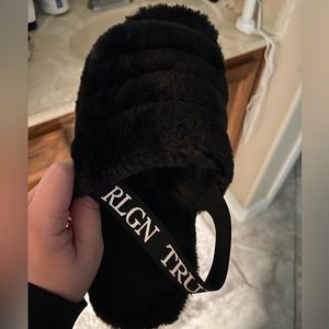 Women’s True Religion Furry Slides